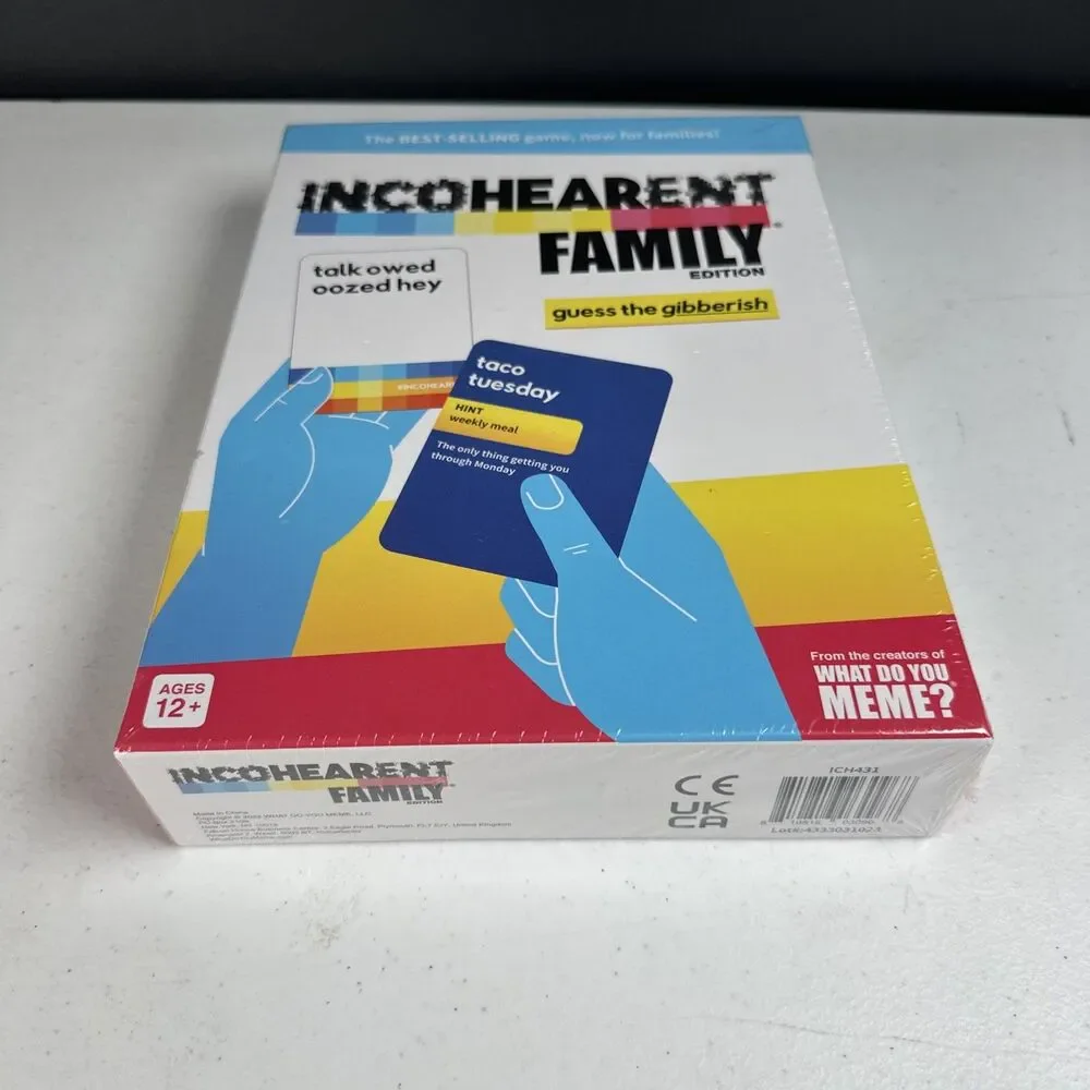 Incohearent Family Edition Card Game By What Do You Meme? New Sealed